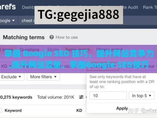 掌握 Google SEO 技巧，提升网站竞争力,提升网站流量，掌握Google SEO技巧