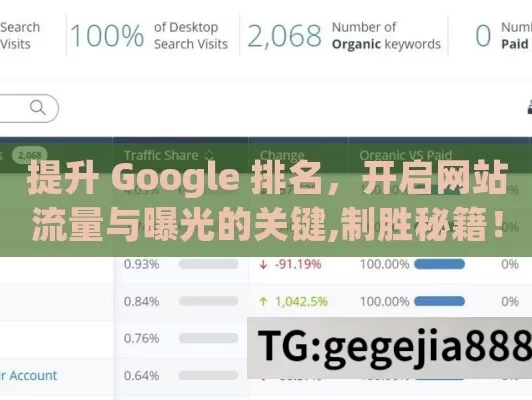 提升 Google 排名，开启网站流量与曝光的关键,制胜秘籍！0元成本提升Google排名，轻松成老板！