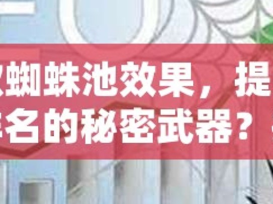 谷歌蜘蛛池效果，提升网站排名的秘密武器？揭秘谷歌蜘蛛池效果，提升网站排名的利器