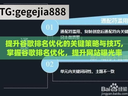 提升谷歌排名优化的关键策略与技巧,掌握谷歌排名优化，提升网站曝光率