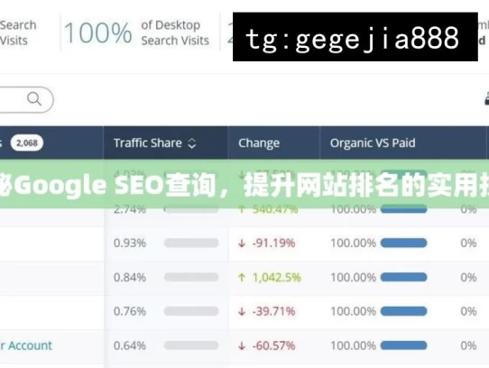 揭秘Google SEO查询，提升网站排名的实用技巧，揭秘 Google SEO 查询的实用技巧