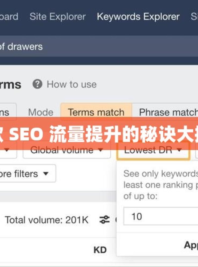 谷歌 SEO 流量提升的秘诀大揭秘