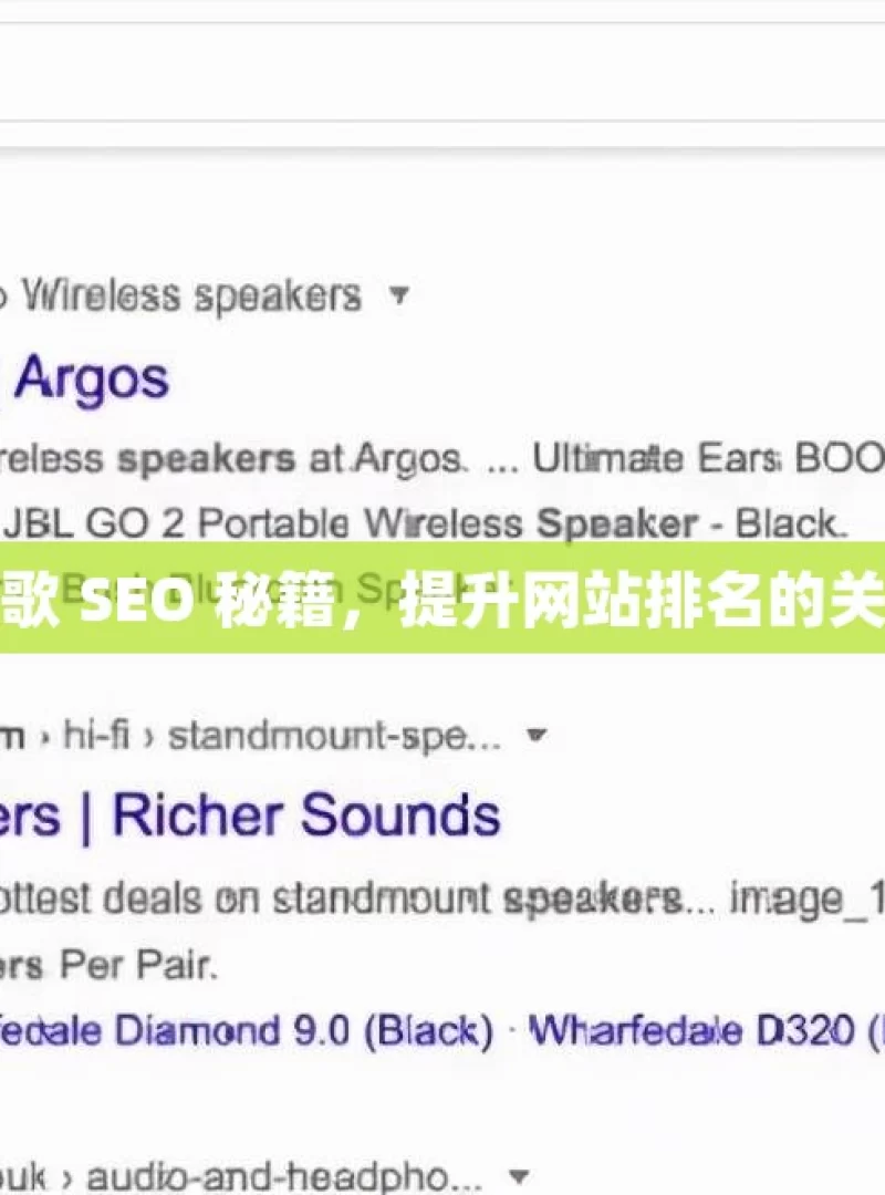 掌握谷歌 SEO 秘籍，提升网站排名的关键策略